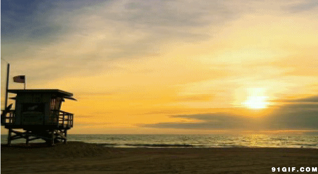 海边夕阳晚霞视频图片:夕阳,唯美