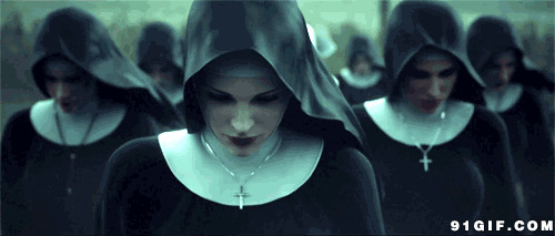 黑衣修女高清动态图片