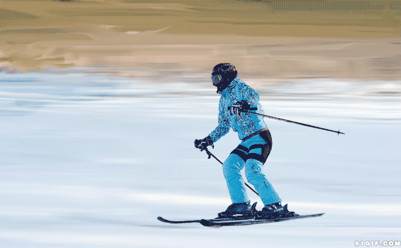 滑雪运动视频图片