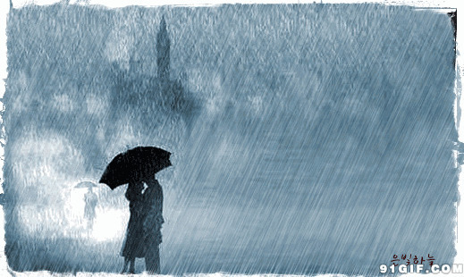 雨中的恋人唯美图片:下雨,恋人,唯美