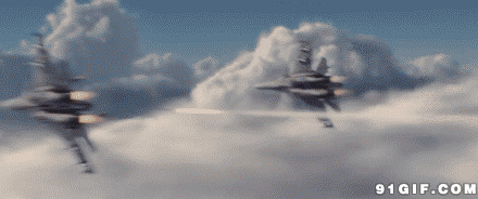 天空战斗机飞行动态图片