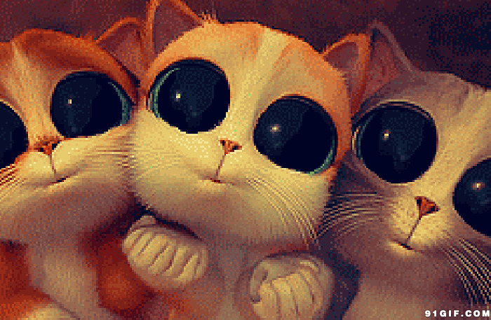 卡通猫猫眼神图片:猫猫