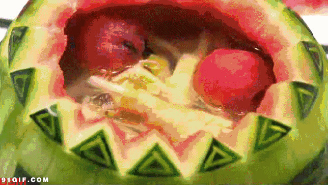 西瓜鸡美食图片:美食