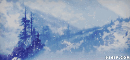 雪林漫天飞雪图片:雪景,下雪