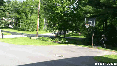 骑车投篮球图片:篮球