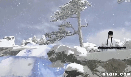 卡通雪中弹琴图片:弹琴,下雪