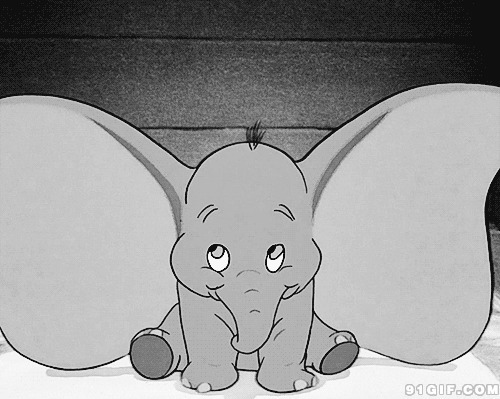 卡通小象耳朵变大动态图片:小象,大象