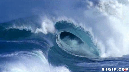 海浪近景动态图片:海浪,浪花