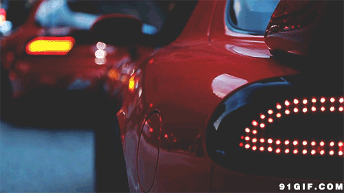 汔车后灯动态图:车灯,汽车