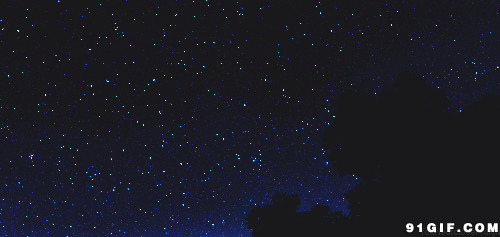 夜晚繁星动漫图片:星星,夜空,闪亮