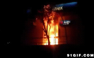 火烧房子动态图:火烧,失火,爆炸