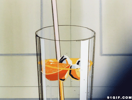 卡通冰冻橙汁图片
