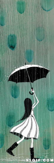 打伞的女孩动漫图片:打伞,撑伞,下雨