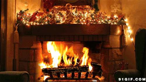 欧式壁炉烤火图片:壁炉,烤火,火焰