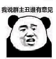 我说群主丑谁有意见表情图片