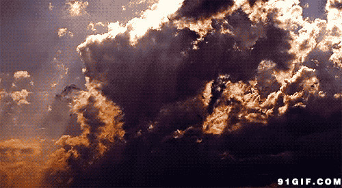 天空涌动的云海动态图