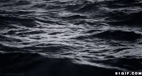 海水连绵起伏gif图片