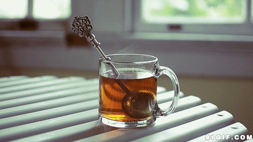 一杯茶冒着热气动态图片:茶杯,热气