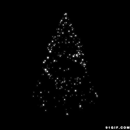 闪亮梦幻圣诞树动态图