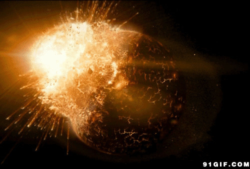 星球相撞震撼场面图片:星球,震撼,爆炸