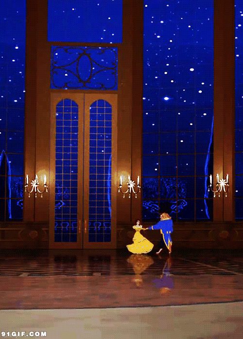 王子公主宫殿起舞动漫图片:跳舞,动漫
