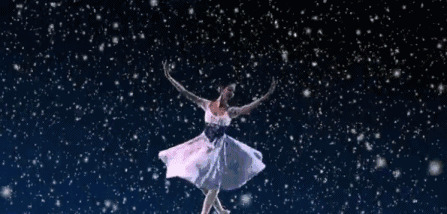 雪花飞舞跳芭蕾图片
