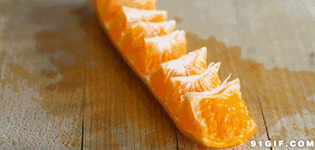 花式刀切橘子图片