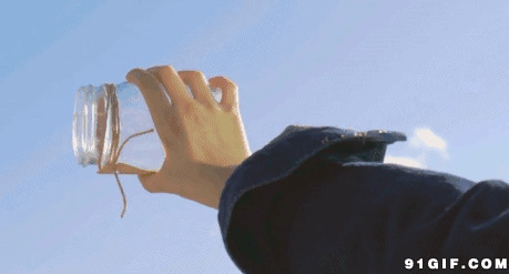 玻璃瓶提取新鲜空气图片:空气,伸手,瓶子
