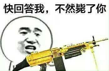 快回答我不然毙了你表情图片