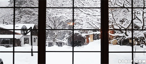 窗外飘落千层雪图片:下雪,窗外,唯美