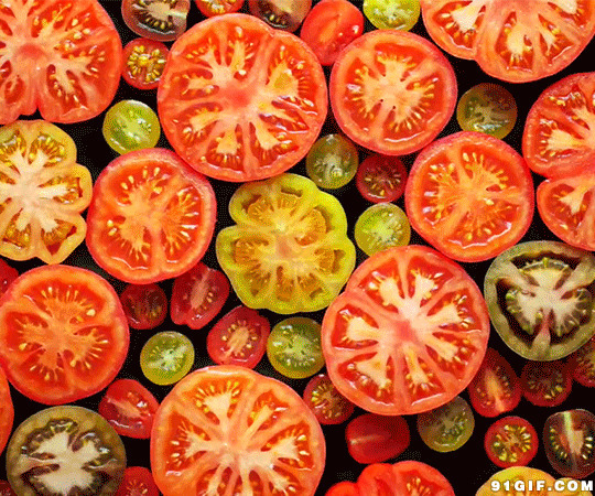 鲜艳夺目美味西红柿动态图:西红柿,美食,蕃茄