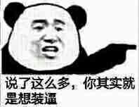 说了那么多 你其实就是想装逼表情图片