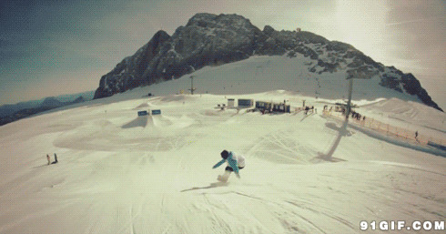 滑雪高空翻滚特技图片:滑雪