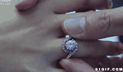 戴结婚戒指动态图:情侣,戒指
