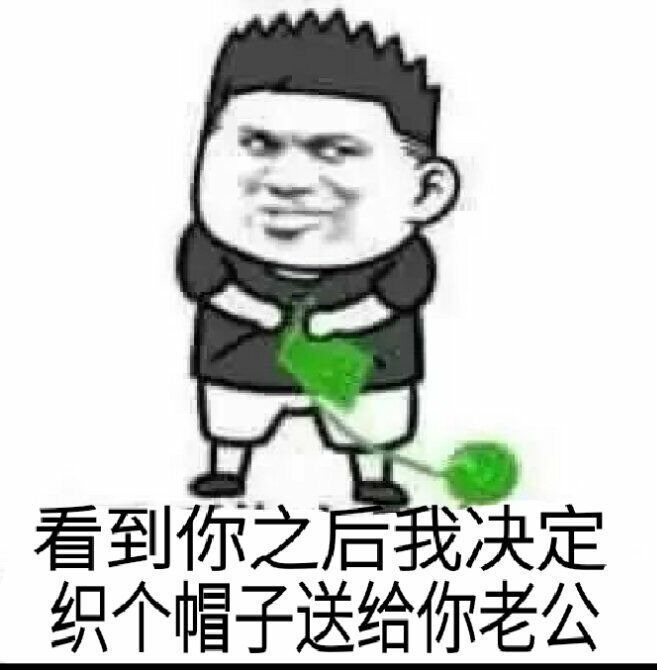 看到你之后我决定织个闹着送给你老公表情图片