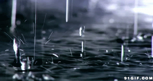 豆大的雨滴落下来动态图:下雨,雨滴,雨水