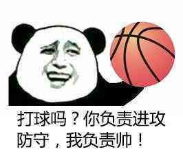 打球吗，你负责进攻防守我负责帅表情图片