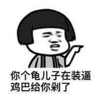 你个龟儿子再装逼鸡巴给你剁了表情图片