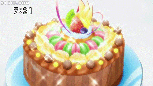 生日蛋糕的卡通图片