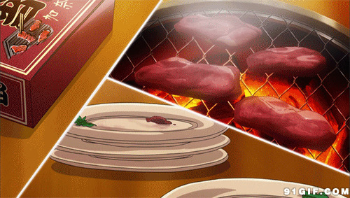 烤肉卡通图片:烤肉,美食