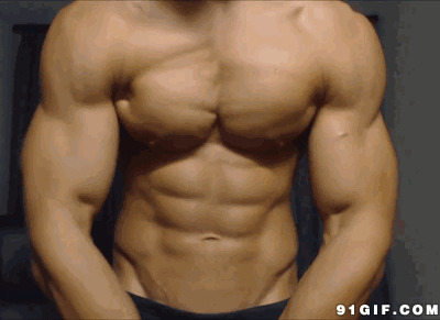 锻炼腹肌动态图:腹肌,健美,猛男