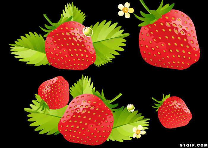 草莓卡通图片