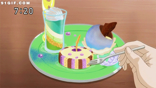 独享酥脆香口蛋糕动画图片:香甜,蛋糕,卡通美食
