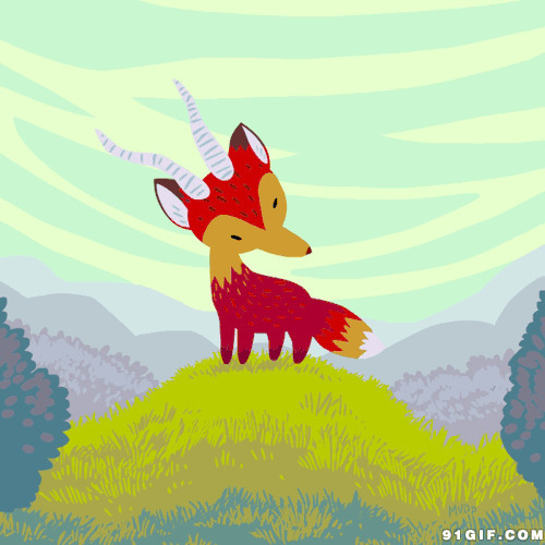 可爱卡通小动物图片:可爱,动物,狐狸