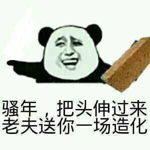 骚年 把头伸过来老子送你一场造化表情图片