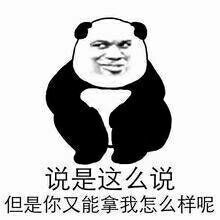 说是这么说但是你能拿我怎么样呢表情图片