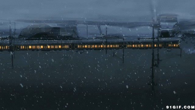 雪中火车图片:火车,雪景,下雪