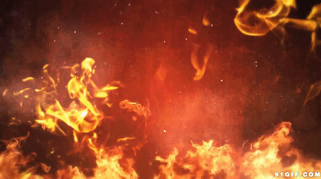 火焰背景动态图:火焰,燃烧