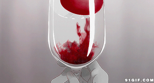 滴血动态图片:滴血,动漫,杯子
