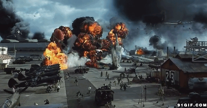 日军轰炸珍珠港图片:轰炸,爆炸,珍珠港